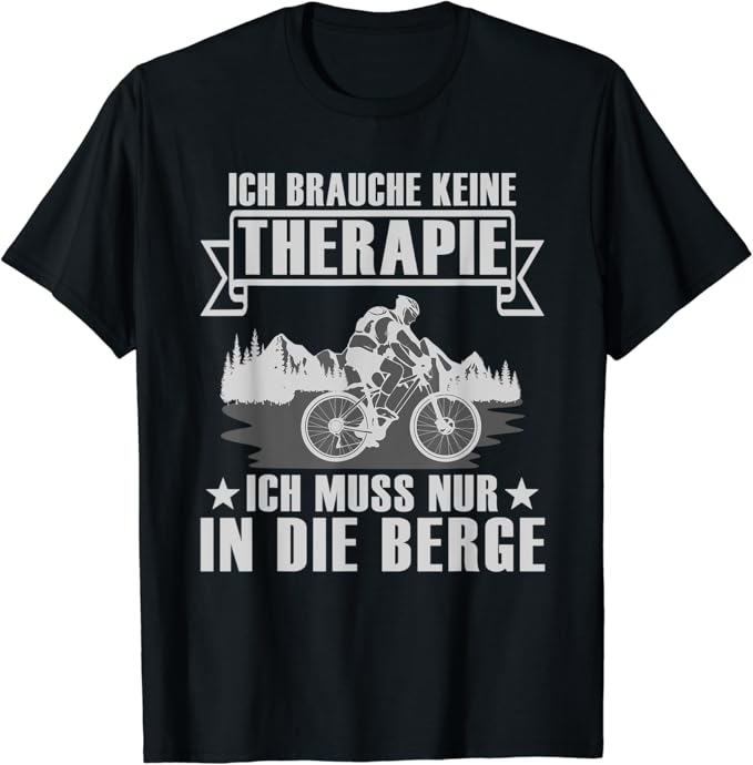 Lustige Mountainbike Sport Sprüche Mountainbiker Berg Liebe T-Shirt ...